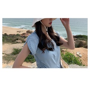 Wide-Brim Cycling Sun Hat - Face and neck coverage